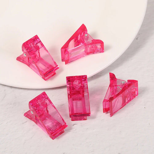 5/10pcs Crystal Nail Art Extension Clip Quick Building Acrylic UV Gel